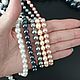 Жемчуг майорка серый 8 мм нить. Бусины. Niakrise beads. Интернет-магазин Ярмарка Мастеров.  Фото №2