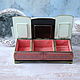 Casket with antique compartments 17,8h7,8h4,5 cm. Jewelry storage. JewelryBoxButique. My Livemaster. Фото №6