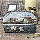 Japanese patchwork. Cosmetic bag 'Water lilies', Beauticians, St. Petersburg,  Фото №1