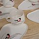 Tea pair Bullfinch. Single Tea Sets. Ceramist_mamontov. Online shopping on My Livemaster.  Фото №2