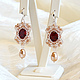 Серьги `Рубиновый закат` из бисера и swarovski лучший подарок
Вспышка немного исказила цвета
