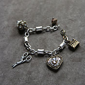Украшения handmade. Livemaster - original item Charm bracelet Victorian style jewelry. Handmade.