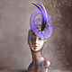 Шляпка для скачек "Lilac dream". Шляпы. Александра Шигина (Hattime). Интернет-магазин Ярмарка Мастеров.  Фото №2