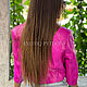 Pink Python Leather Jacket Barbie Pink Rubber. Outerwear Jackets. exotiqpython. My Livemaster. Фото №4