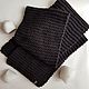 Scarf long black knitted warm, Snudy1, Moscow,  Фото №1