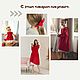 Doll clothes, red dress for dolls made of natural linen. Clothes for dolls. molinialife. My Livemaster. Фото №4