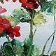 The painting with flowers 'Geranium bush' is decorated. Pictures. Paint with Love (lotmarket). My Livemaster. Фото №4