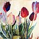 Oil painting 'the March of the tulips'. Pictures. Ceramics and painting (kypasyatina). My Livemaster. Фото №5