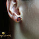 Серьги из янтаря и серебра 925 пробы "Amber flower". Серьги классические. MY STONES Украшения. Ярмарка Мастеров.  Фото №4