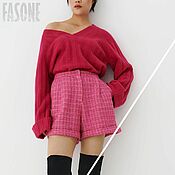 Одежда handmade. Livemaster - original item Jerseys: Pink Sweater Women`s Autumn Women`s Sweater. Handmade.