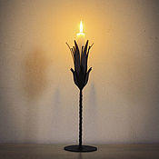 Для дома и интерьера handmade. Livemaster - original item Metal Flower Candlestick. Handmade.