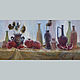 Картина: Зимнее окно, холст, масло, 40х80, Картины, Новосибирск,  Фото №1