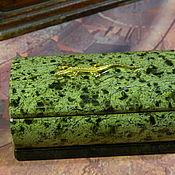 Сувениры и подарки handmade. Livemaster - original item Copper mountain jewelry box made of serpentine (Ural). pcs. Handmade.