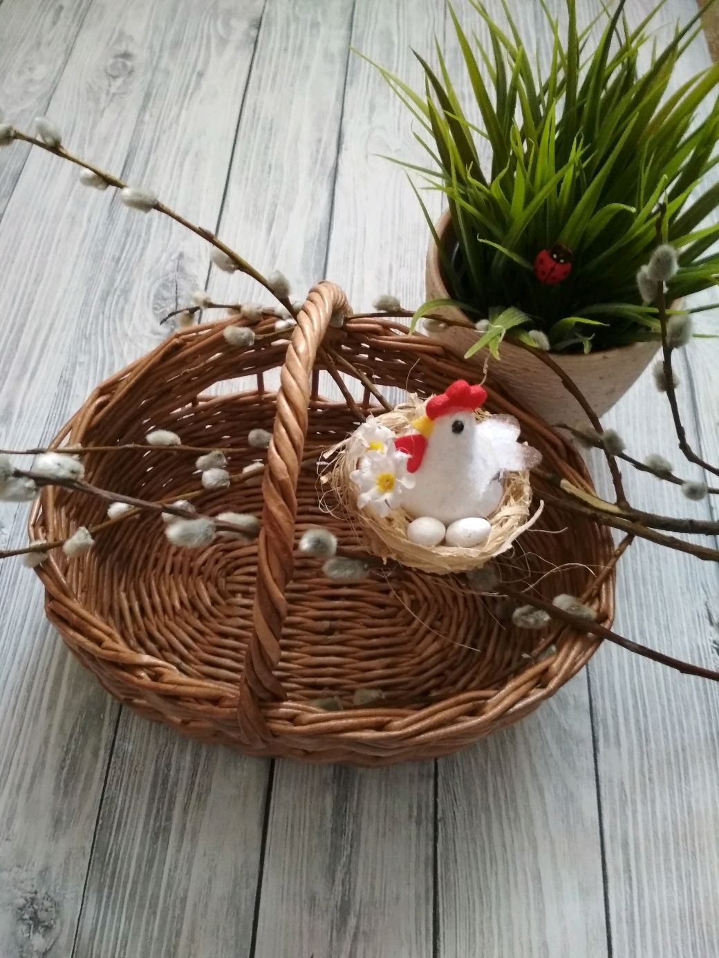 Корзина для куличей и яиц купить в интернет-магазине Ярмарка Мастеров ...