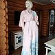 Винтаж: Японское розовое кимоно с поясом обиджими. Платья винтажные. Antique style Винтажные украшения. Ярмарка Мастеров.  Фото №5