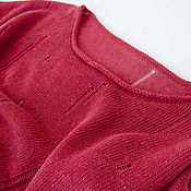 Одежда handmade. Livemaster - original item tunic: Summer knitted linen tunic. Handmade.