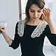 Collar 'Loops' Vologda lace, Collars, Severodvinsk,  Фото №1
