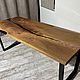 Заказать Кухонный стол из эпоксидной смолы и дерева. HOLY•WOOD - мебель из массива. Ярмарка Мастеров. . Столы Фото №3