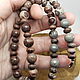 Beads made of siltstone Gray-pink. Beads2. Selberiya shop. Online shopping on My Livemaster.  Фото №2