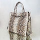 shopper: Bag made of Python skin OSCAR. Shopper. Exotic Workshop Python Fashion. Online shopping on My Livemaster.  Фото №2