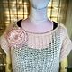 Свитер паутинка из мохера. Жилеты. Knitwork_room (Вязаные вещи в наличии и под заказ). Интернет-магазин Ярмарка Мастеров.  Фото №2