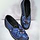 Shoes loafers felted with a flower of leather. Shoes. wool gifts. Online shopping on My Livemaster.  Фото №2