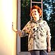 Заказать Худи с ручной росписью из шелка и льна. Перелёшина Ирина. Батик. Ярмарка Мастеров. . Туники Фото №3