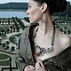 Колье и серьги с цветочным агатом «Jardins de Versailles`-Сады Версаля