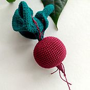 Куклы и игрушки handmade. Livemaster - original item Playsets: Knitted vegetables. Knitted beetroot.. Handmade.