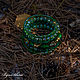 Multi-row bracelet on memory wire made of lampwork beads green. Bead bracelet. BijouSiberia. My Livemaster. Фото №4