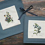 Канцелярские товары handmade. Livemaster - original item Mini album for herbarium Bindweed tricolor (20 sheets). Handmade.