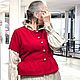 Жакет вельветовый Красный. Жакеты. Татьяна Тябут (bohospb). Ярмарка Мастеров.  Фото №4
