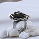 Кольцо: "Астро" с камнем оникс: серебряное украшение. Кольца. Shahinian Jewelry. Ярмарка Мастеров.  Фото №4