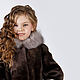 Order :  Children's and adolescent Mouton fur coat 'Camomile'. Kids fur coat. Livemaster. . Childrens outerwears Фото №3