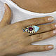 Silver ring with ruby, turquoise and sapphires Goldfish. Rings. geliar. My Livemaster. Фото №6