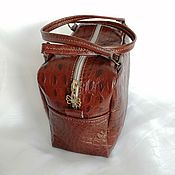 Сумки и аксессуары handmade. Livemaster - original item Classic bag: Red Crocodile. Leather.. Handmade.