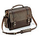 Leather briefcase 'Transformer' (dark brown). Brief case. Russian leather Guild. My Livemaster. Фото №6