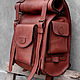 Order Hiking backpack made of genuine leather 'Bruno' buy a backpack. Lemberg Leather. Livemaster. . Men\\\'s backpack Фото №3