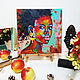 Order African Girl Oil painting Black Woman buy painting. Vladyart. Livemaster. . Pictures Фото №3