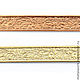 Лента (медная, латунная) текстурная с орнаментом 5, Ленты, Ставрополь,  Фото №1