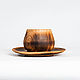 Order A couple of tea series of 'Meringue' made of Cedar (mug and saucer) NC26. ART OF SIBERIA. Livemaster. . Mugs and cups Фото №3