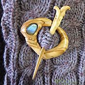 Украшения handmade. Livemaster - original item Wooden shawl pin. Handmade.