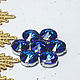 Premium rhinestones 14 mm Blue - green in a frame. Rhinestones. agraf. Online shopping on My Livemaster.  Фото №2