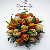 Сувениры и подарки handmade. Livemaster - original item Tulips magnet. Handmade.