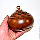 A pot-barrel with a lid made of natural cedar. K30. Jars. ART OF SIBERIA. My Livemaster. Фото №5