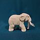 Elephant - carved miniature of horn. Figurines. NGS Masters. My Livemaster. Фото №6