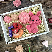 Косметика ручной работы handmade. Livemaster - original item A set of soap gift Marshmallow bunny. Handmade.