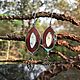 Серьги с дендроагатом. Серьги классические. Karma-jewelry. Ярмарка Мастеров.  Фото №6
