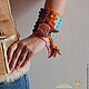 ' Hippie ' bracelet with vintage amber. handmade bracelet. Bead bracelet. Valentina. Online shopping on My Livemaster.  Фото №2