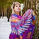 Batik stole 'Magic wings', Wraps, Yaroslavl,  Фото №1